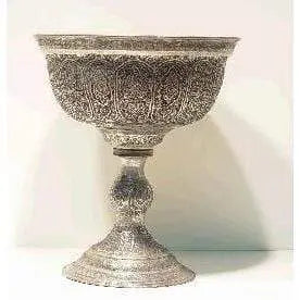 Fine Art Handmade Persian Engraved Copper Antique 23" X 19" Abczag-7